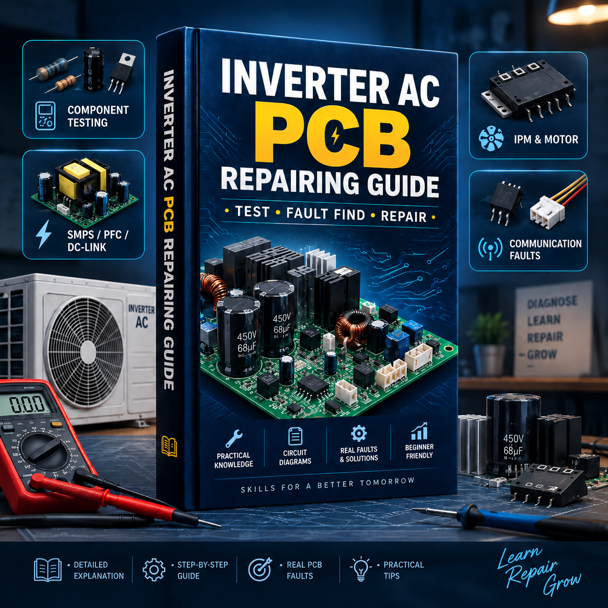 Inverter AC PCB Repairing Guide mockup